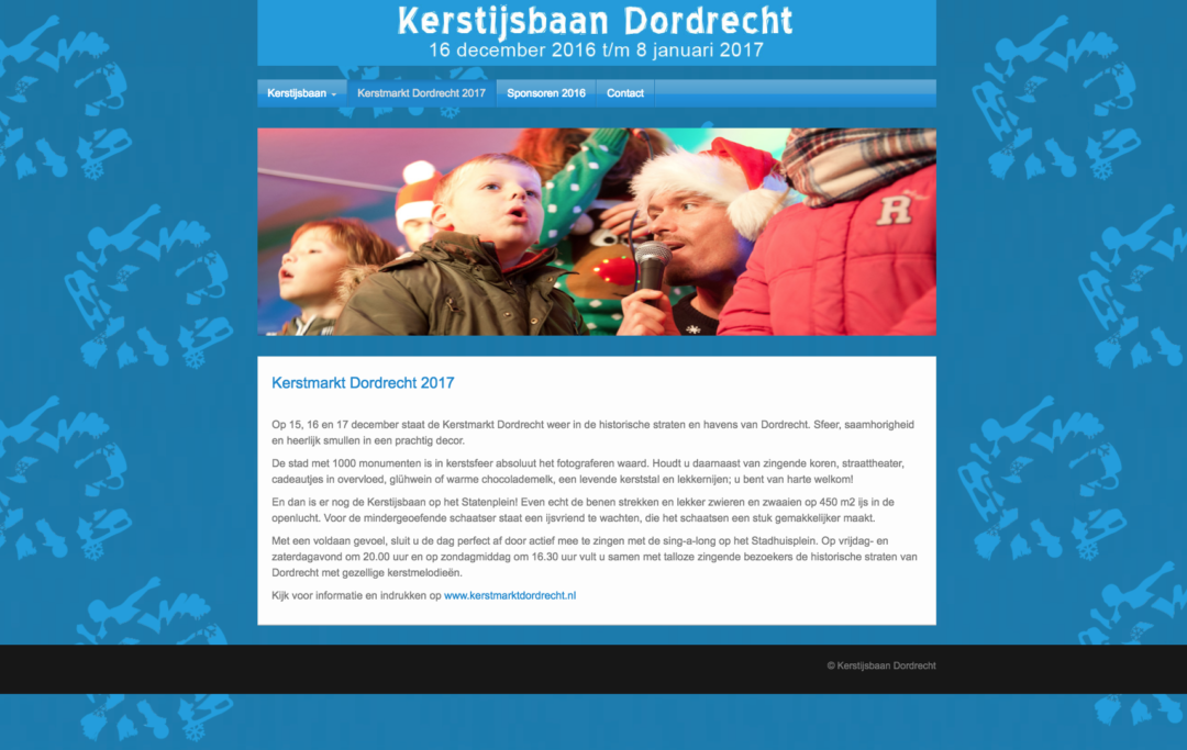 Kerstijsbaan Dordrecht - 2016 - WebdesignPlus
