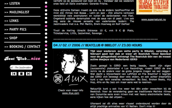 2005 - The Beatclub monthly dance event