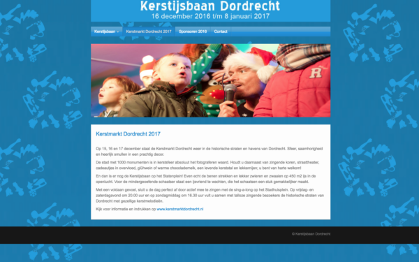 Kerstijsbaan Dordrecht - 2016 - WebdesignPlus