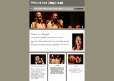 Winkel Van Zingkel - 2016 - WebdesignPlus